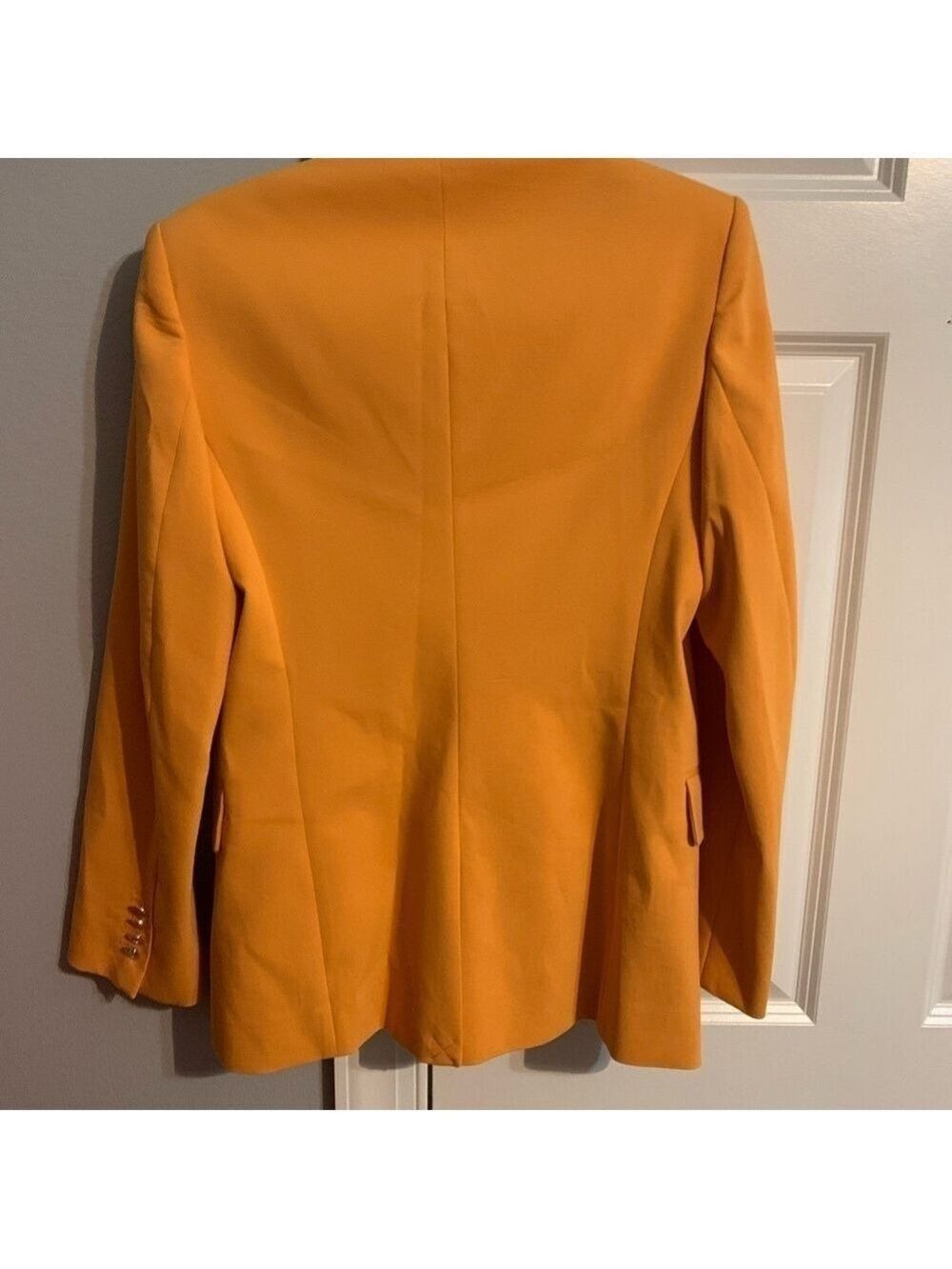 Maje Vibrant Orange Women's Blazer - Picture 9 of 11